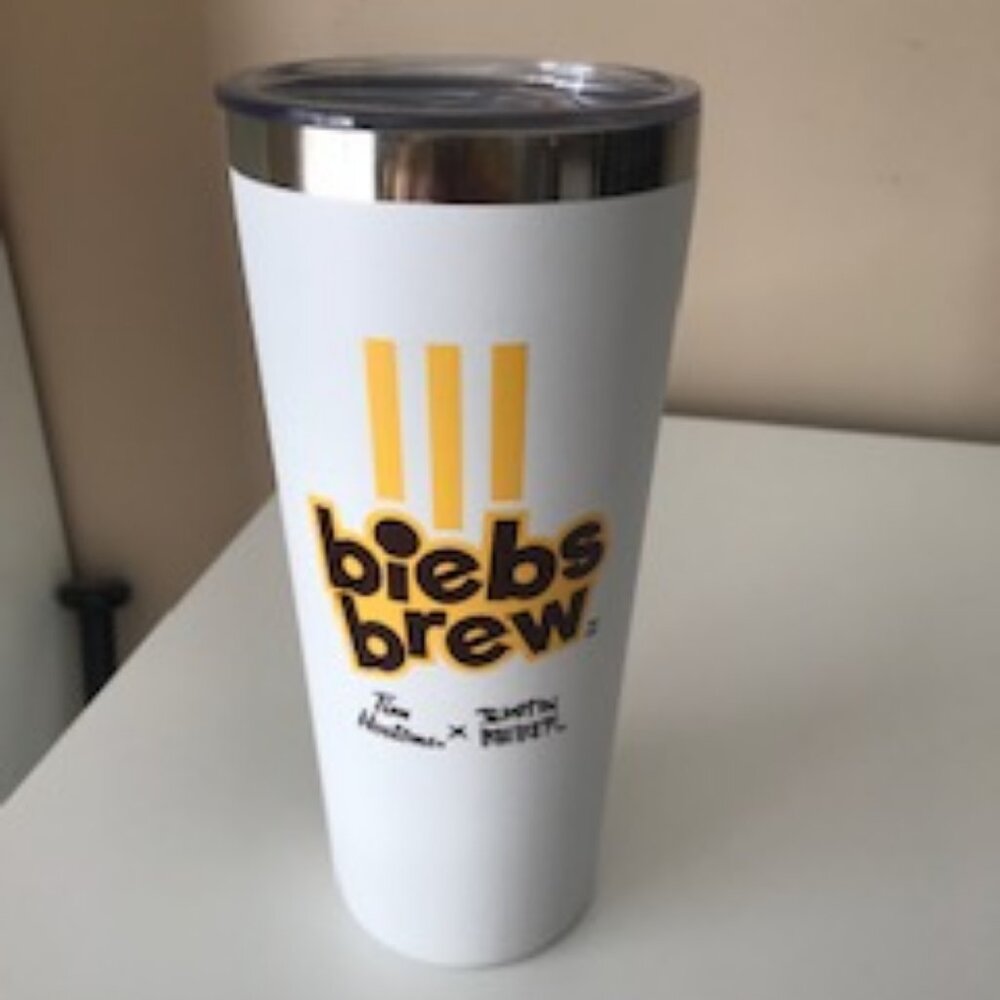 New - Unused - Biebs Tumbler